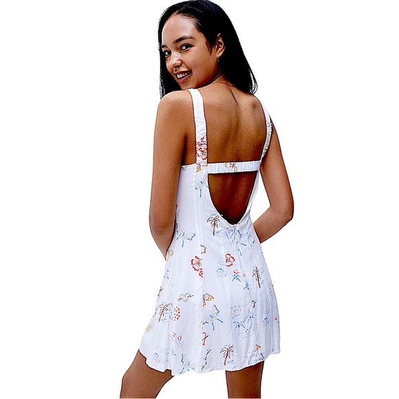 L.A. Hearts size Xs white corset mini dress with scoop neck & open back NWT - Picture 4 of 16